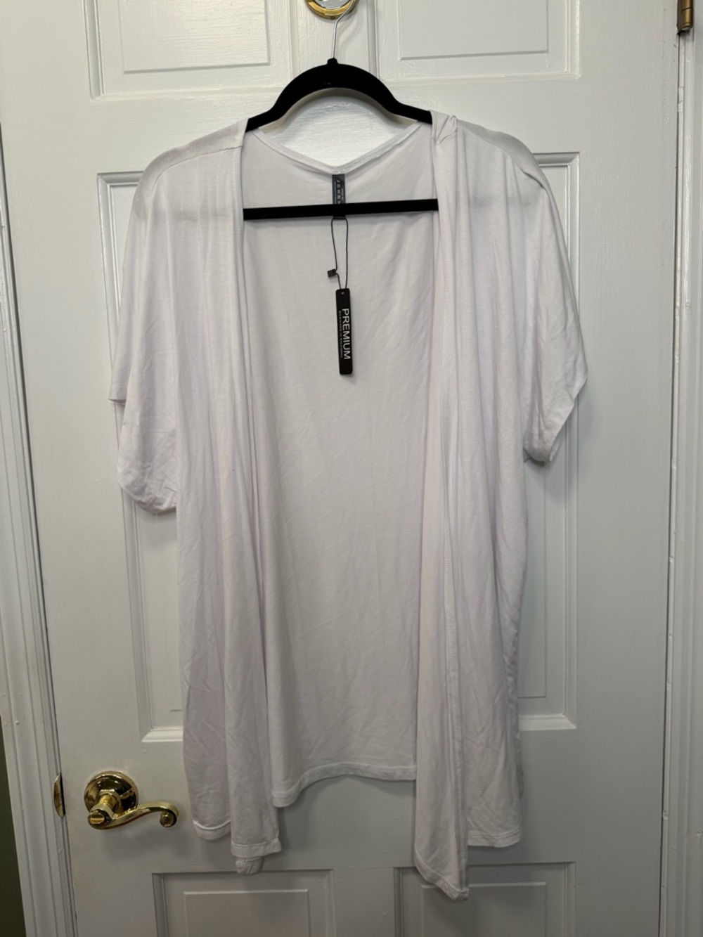 Made by Johnny Open Front Cardigan Kimono Lightweight Drape Top NWT Size Large